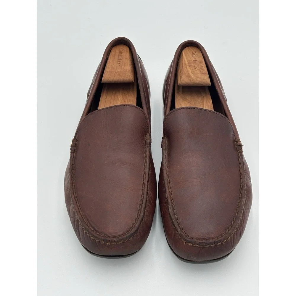 Polo Ralph Lauren Redden Brown Leather Driving Loafers Moc Toe Men's 11.5D